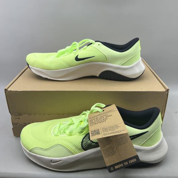 Nike Other - Nike Legend Essential 3 NN Sneakers Men Size 8.5 Green Black Comfort Shoes NEW